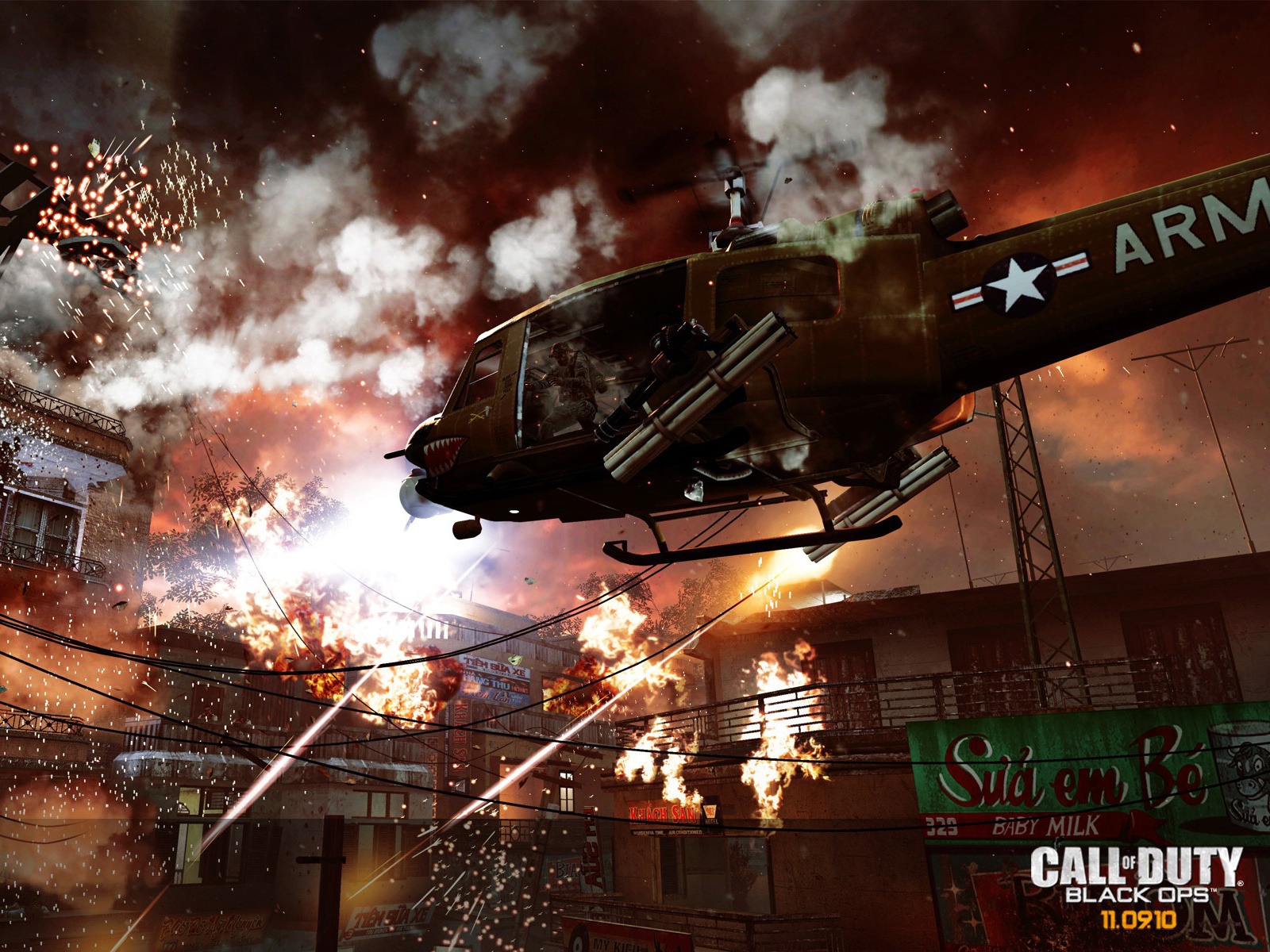 Call of Duty Black Ops Air Support for 1600 x 1200 resolution