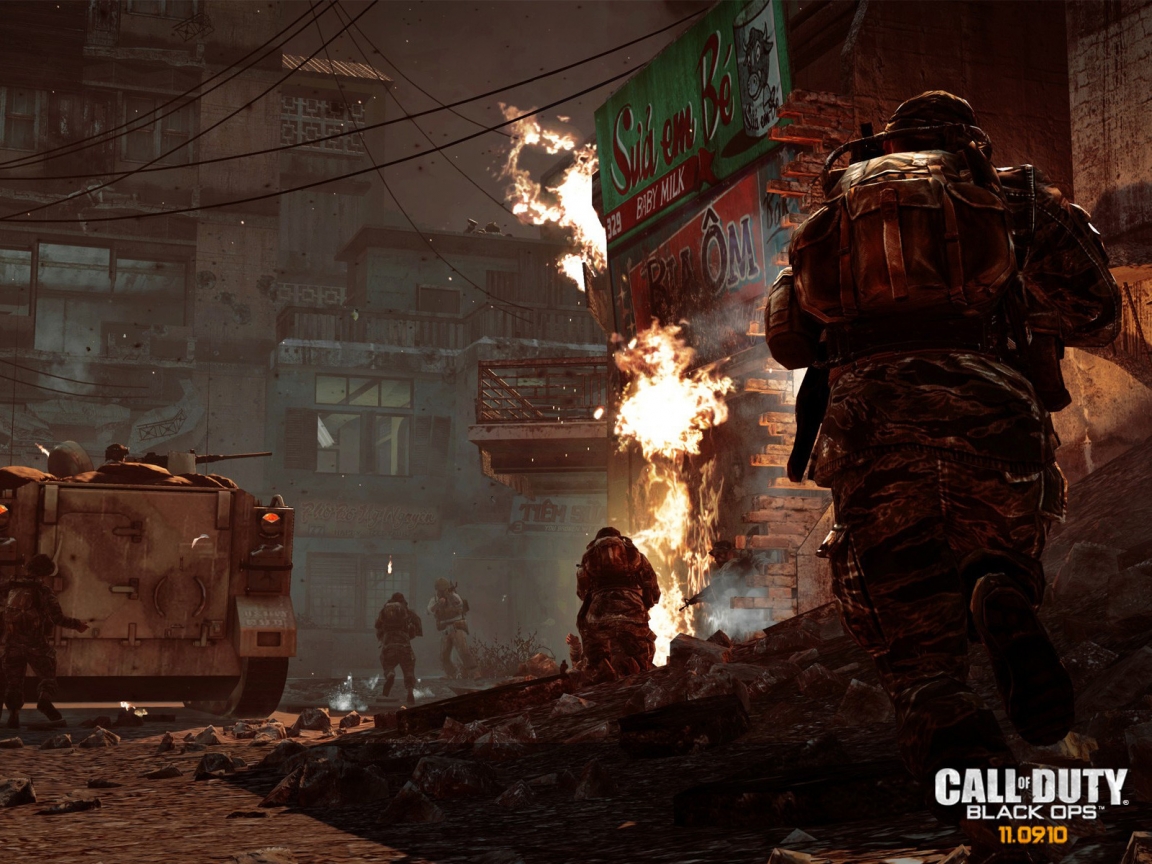 Call of Duty Black Ops Attack for 1152 x 864 resolution
