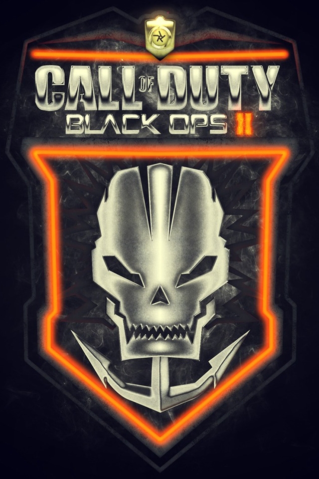 Call of Duty Black Ops II Logo for 640 x 960 iPhone 4 resolution