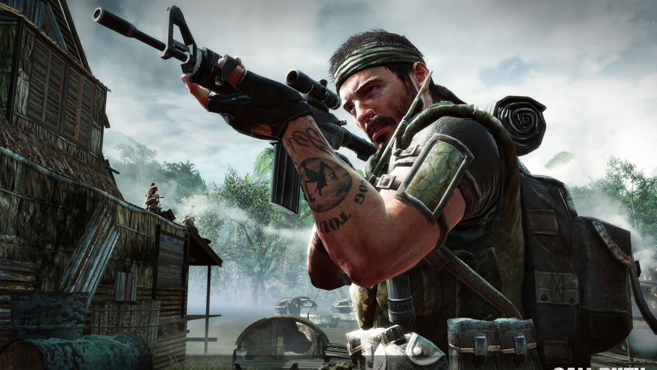 Call of Duty Black Ops Soldier for 1280 x 720 HDTV 720p resolution