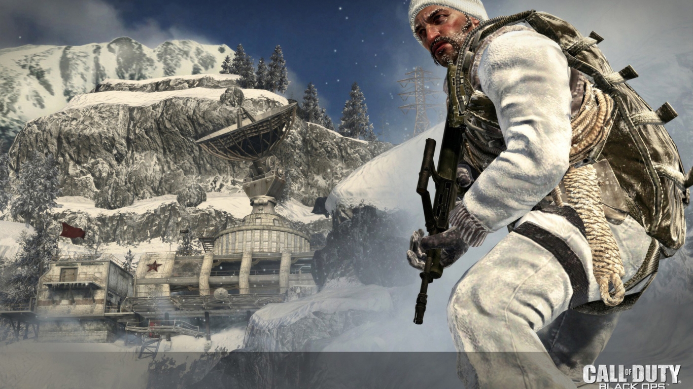 Call of Duty Black Ops Winter for 1366 x 768 HDTV resolution