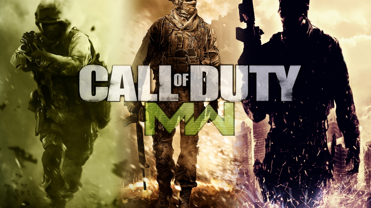 Call of Duty Modern Warfare Poster for 1280 x 720 HDTV 720p resolution