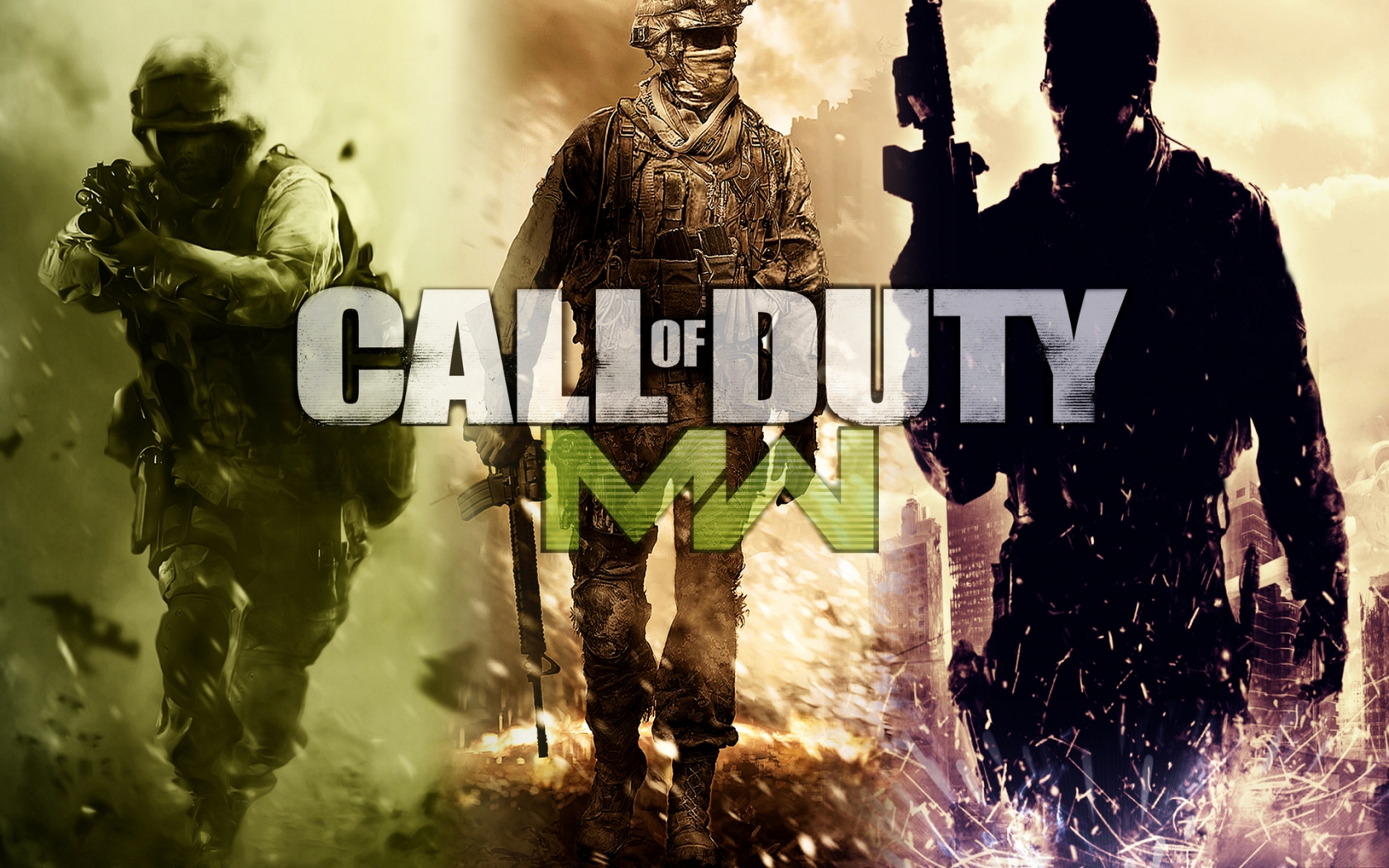 Call of Duty Modern Warfare Poster for 1680 x 1050 widescreen resolution