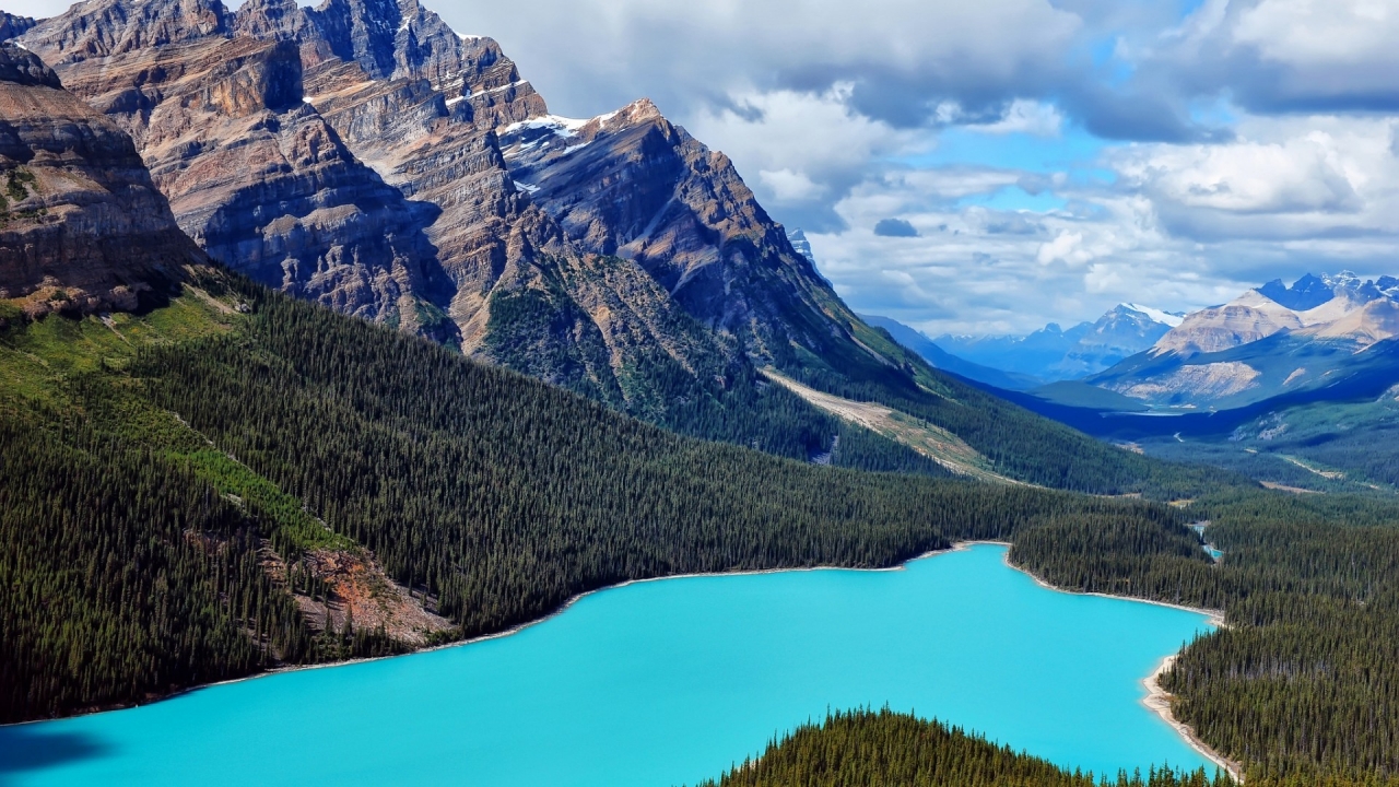 Canada Blue Lake for 1280 x 720 HDTV 720p resolution