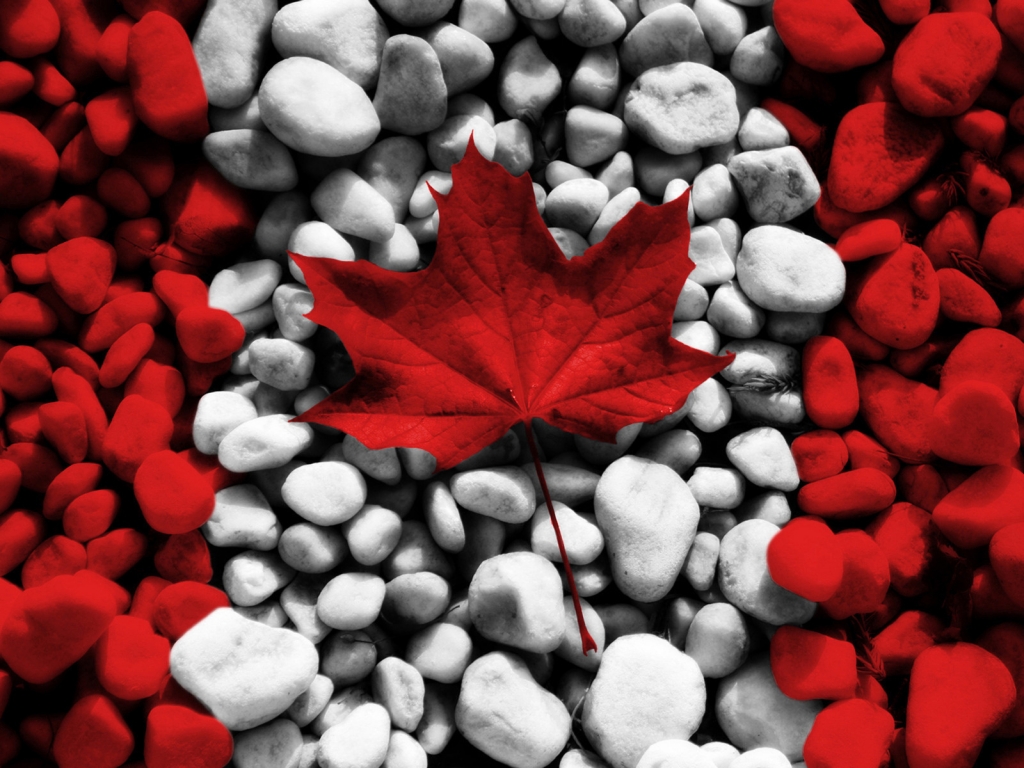Canada Stones Flag for 1024 x 768 resolution