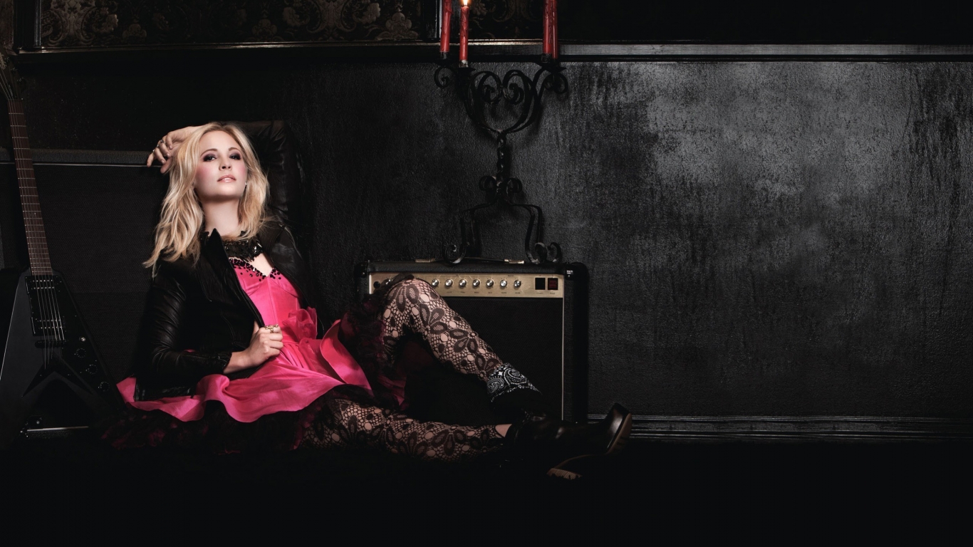Candice Accola Relaxing for 1366 x 768 HDTV resolution