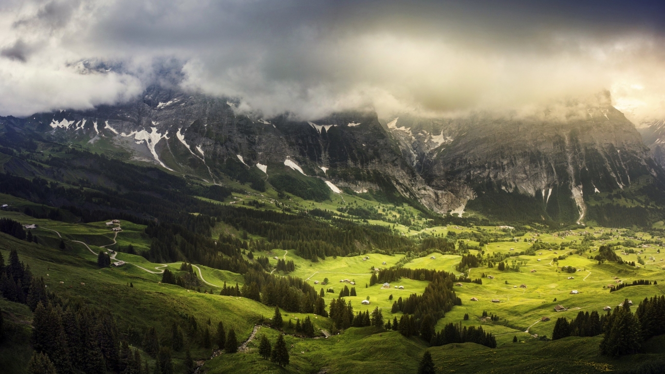 Canton of Bern Switzerland for 1366 x 768 HDTV resolution