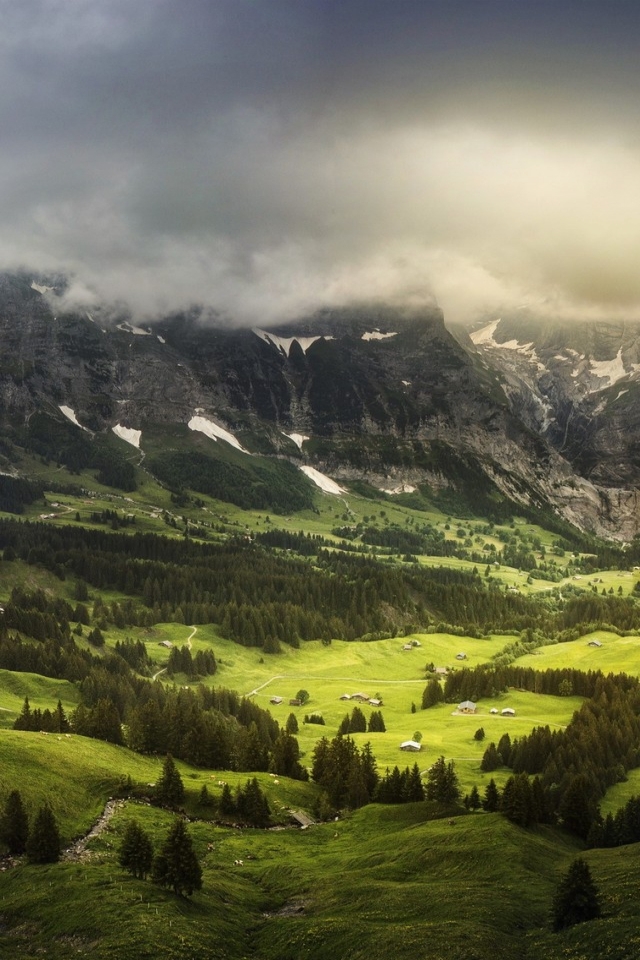 Canton of Bern Switzerland for 640 x 960 iPhone 4 resolution