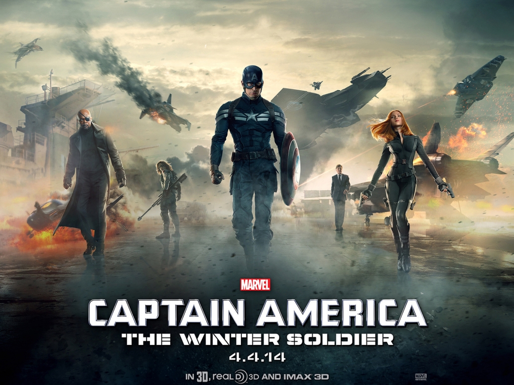 Captain America 2 Movie for 1024 x 768 resolution