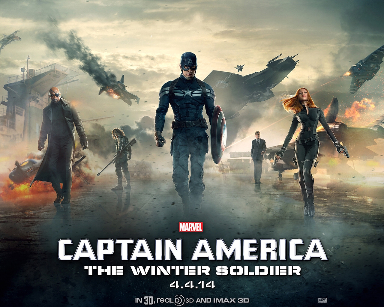 Captain America 2 Movie for 1280 x 1024 resolution