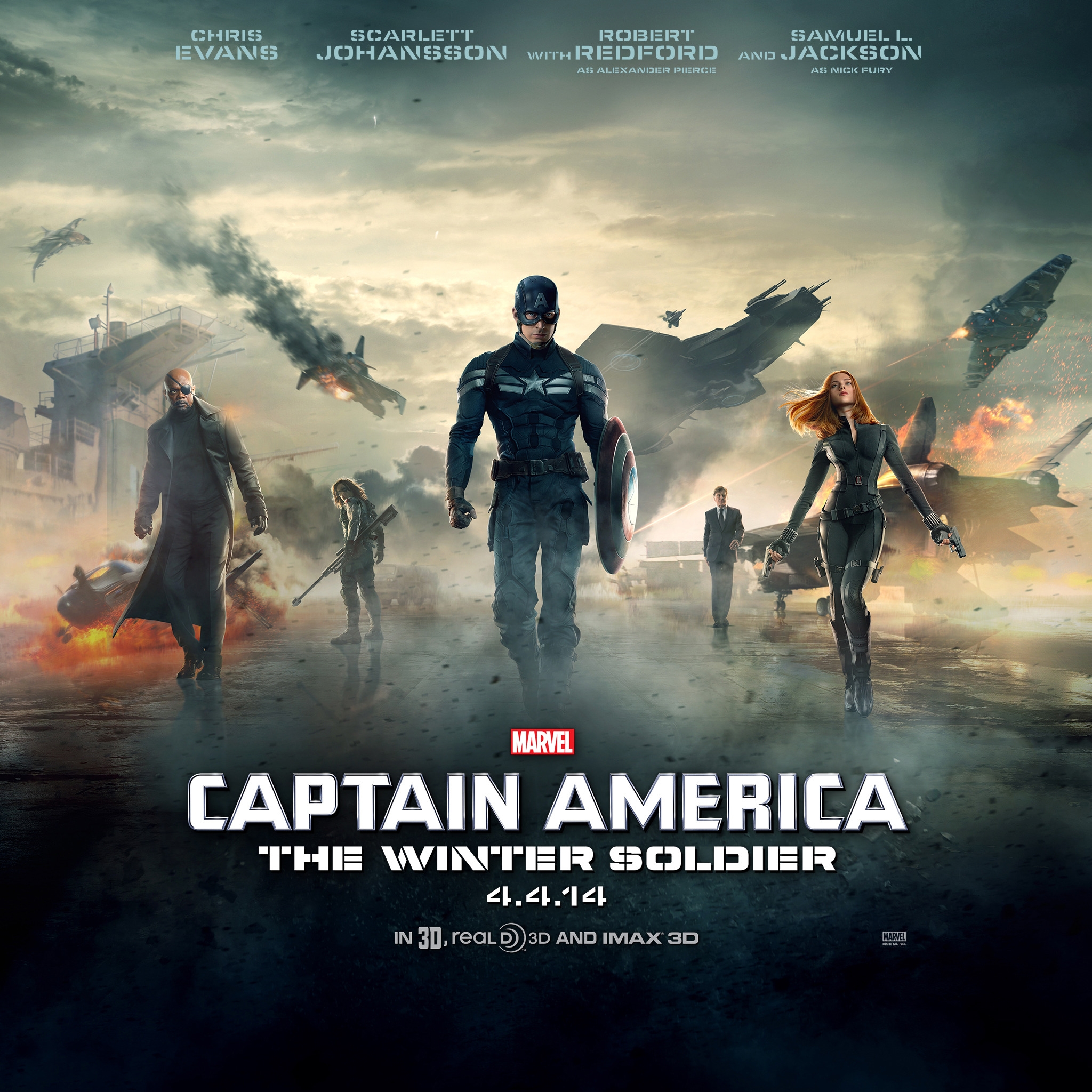 Captain America 2 Movie for 2048 x 2048 New iPad resolution