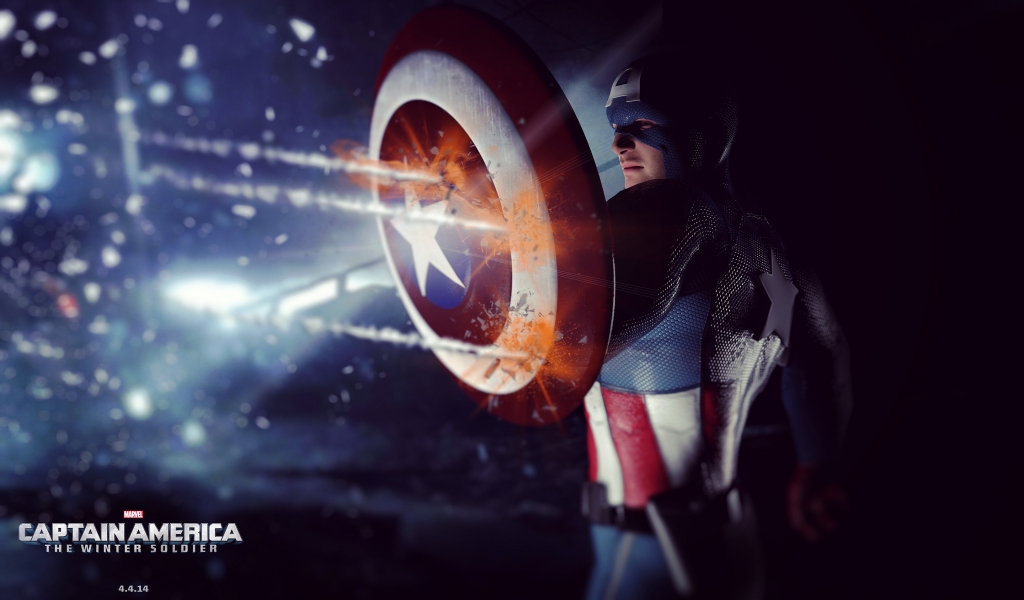 Captain America 2014 for 1024 x 600 widescreen resolution