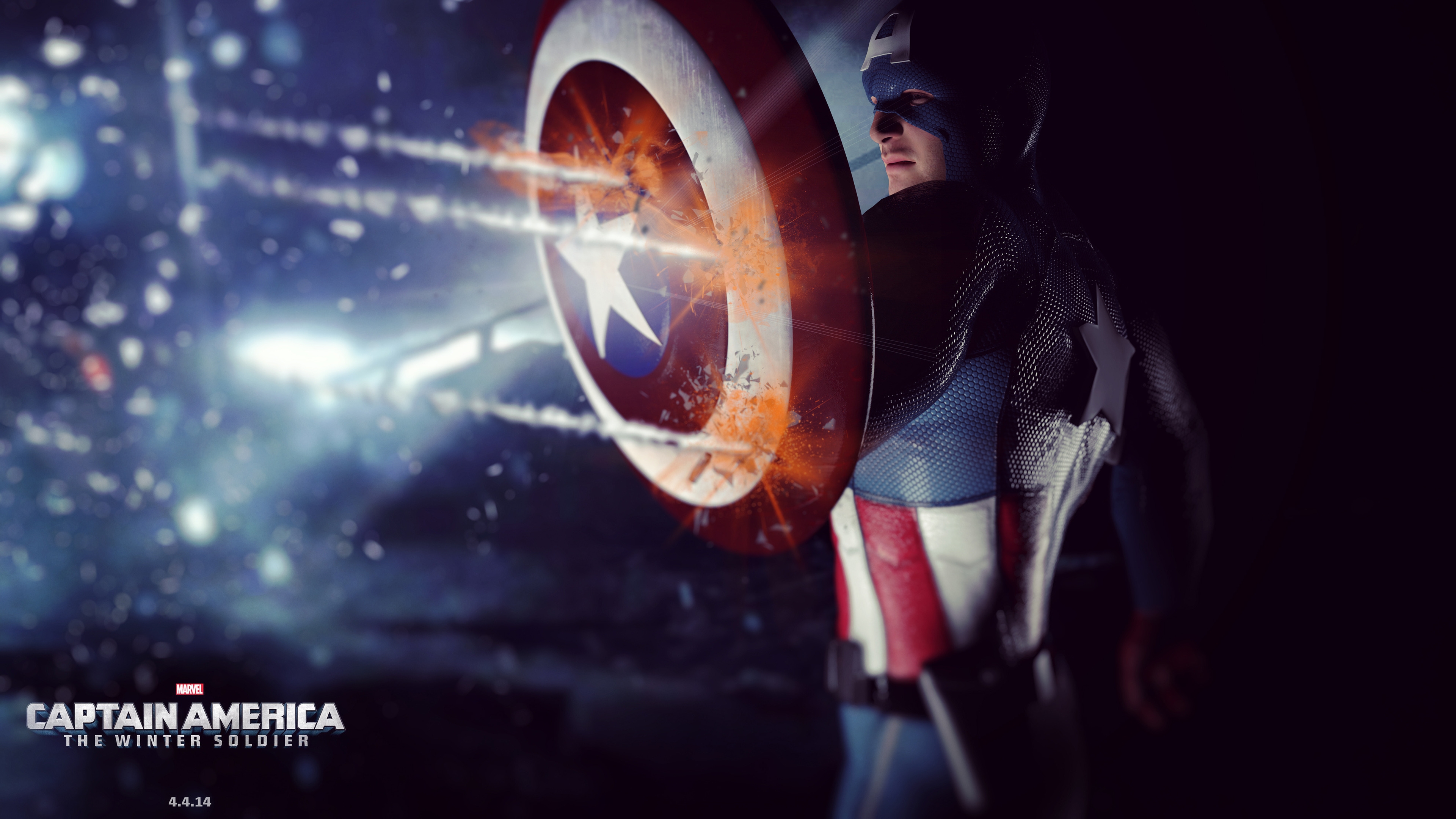 Captain America 2014 for 3840 x 2160 Ultra HD resolution