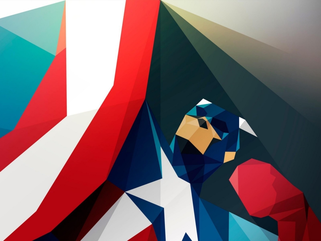 Captain America Art for 1024 x 768 resolution