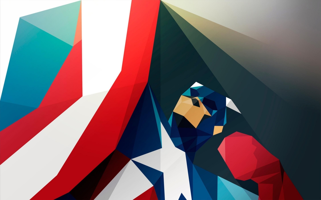 Captain America Art for 1280 x 800 widescreen resolution