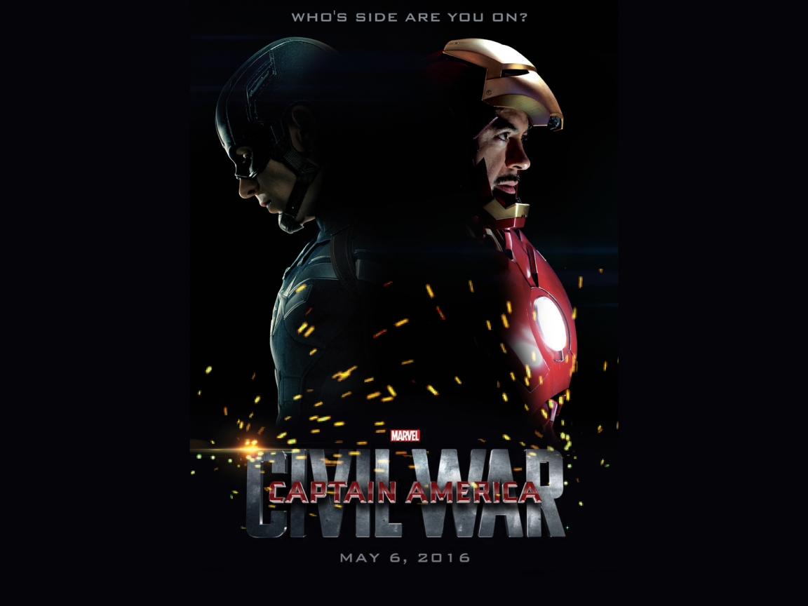 Captain America Civil War 2016 for 1152 x 864 resolution