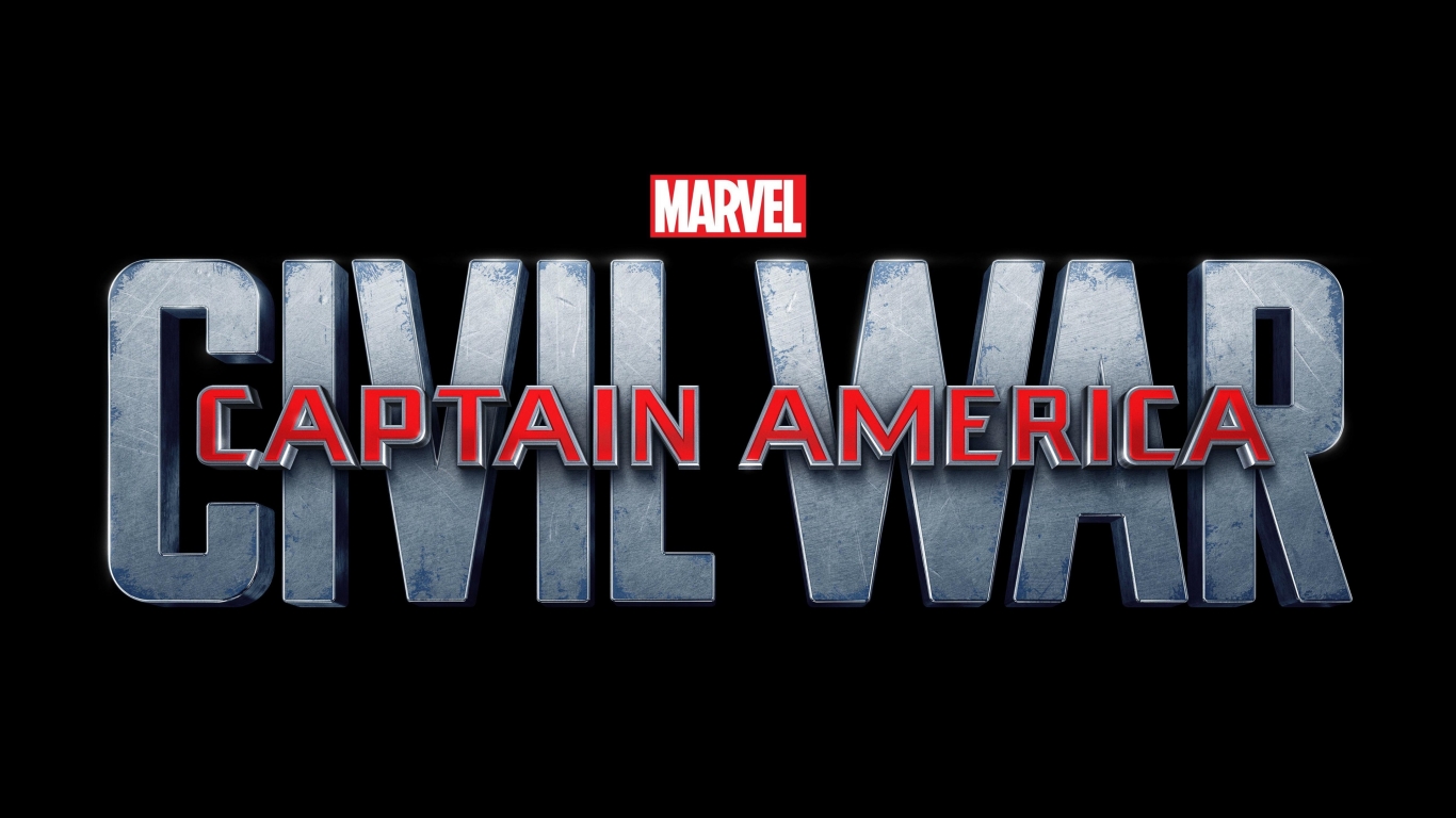 Captain America Civil War Logo for 1366 x 768 HDTV resolution