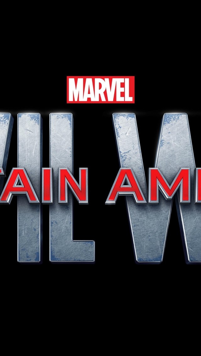 Captain America Civil War Logo for 640 x 1136 iPhone 5 resolution