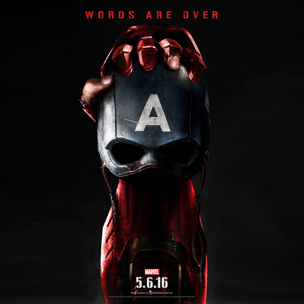 Captain America Civil War Poster 2016 for 1024 x 1024 iPad resolution
