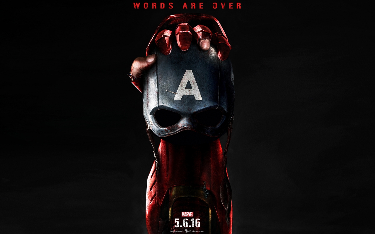 Captain America Civil War Poster 2016 for 1280 x 800 widescreen resolution