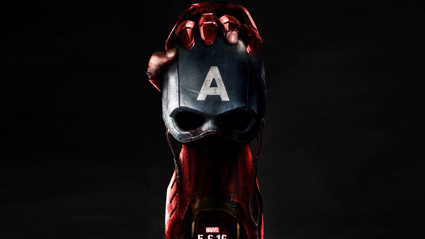 Captain America Civil War Poster 2016 for 1366 x 768 HDTV resolution