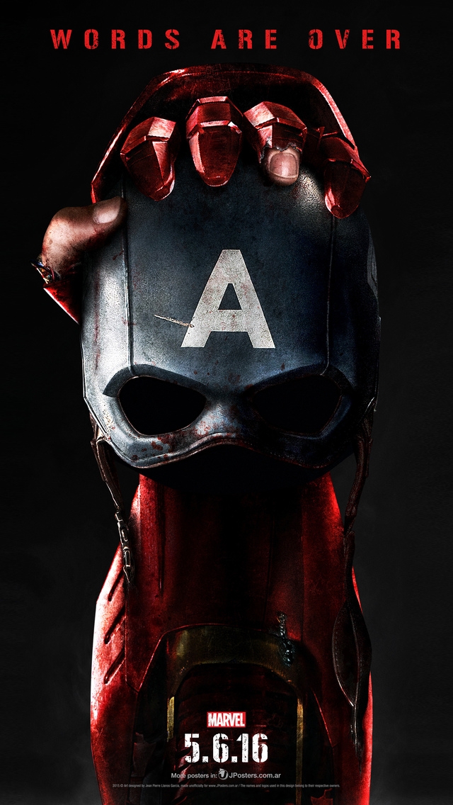 Captain America Civil War Poster 2016 for 640 x 1136 iPhone 5 resolution