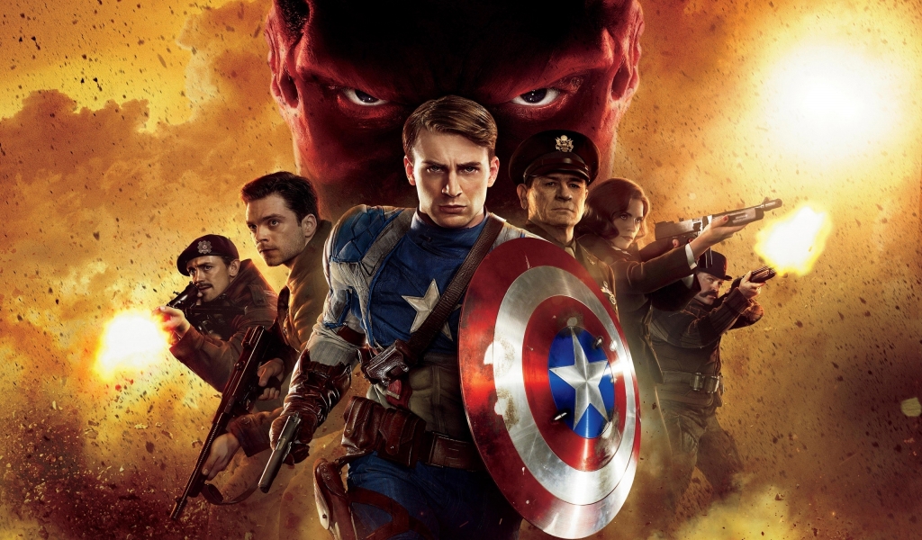 Captain America Movie for 1024 x 600 widescreen resolution