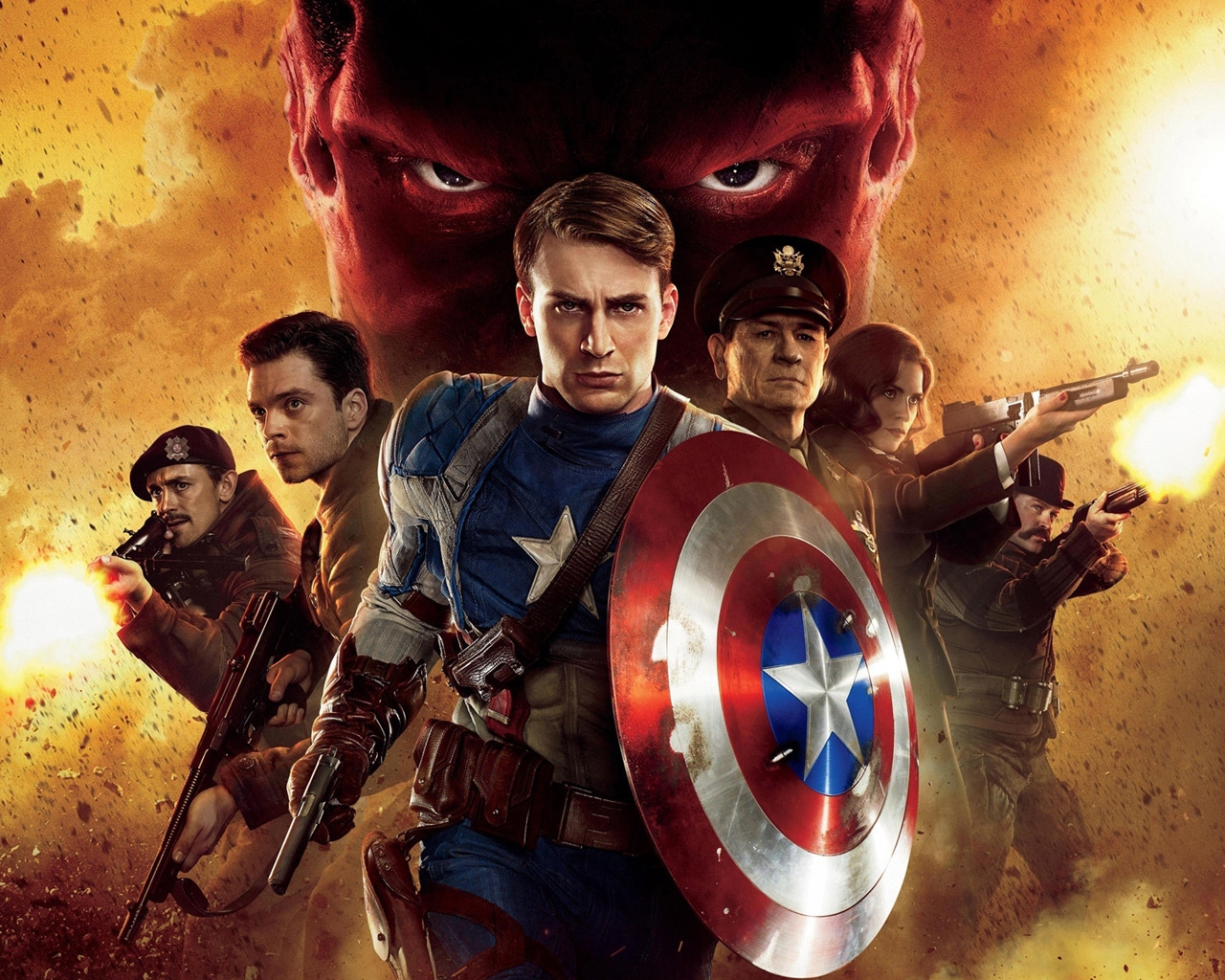 Captain America Movie for 1280 x 1024 resolution