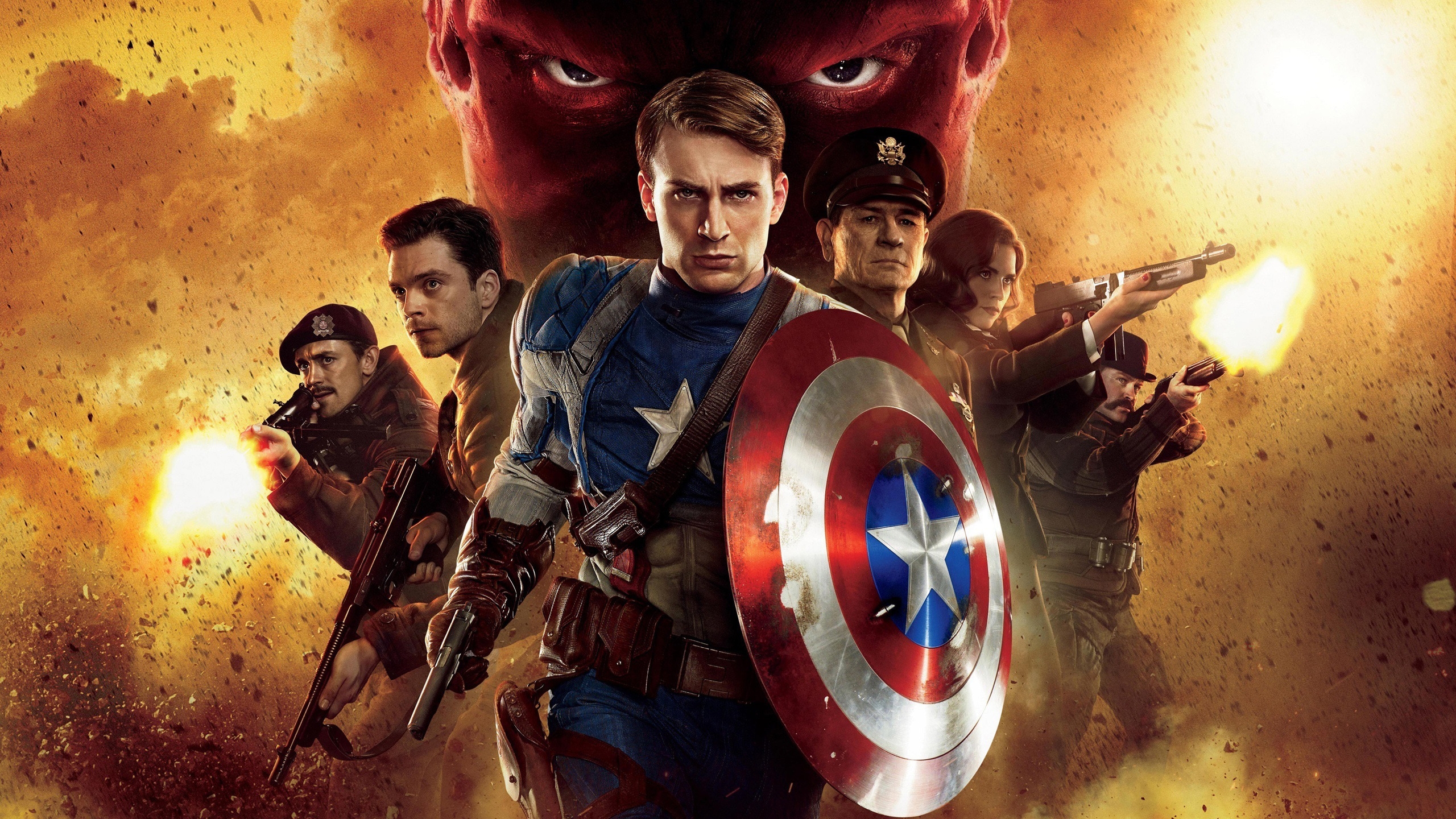 Captain America Movie for 2560x1440 HDTV resolution