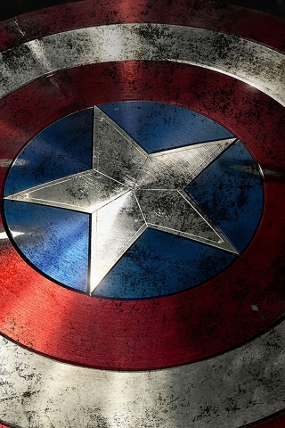 Captain America Shield for 320 x 480 iPhone resolution