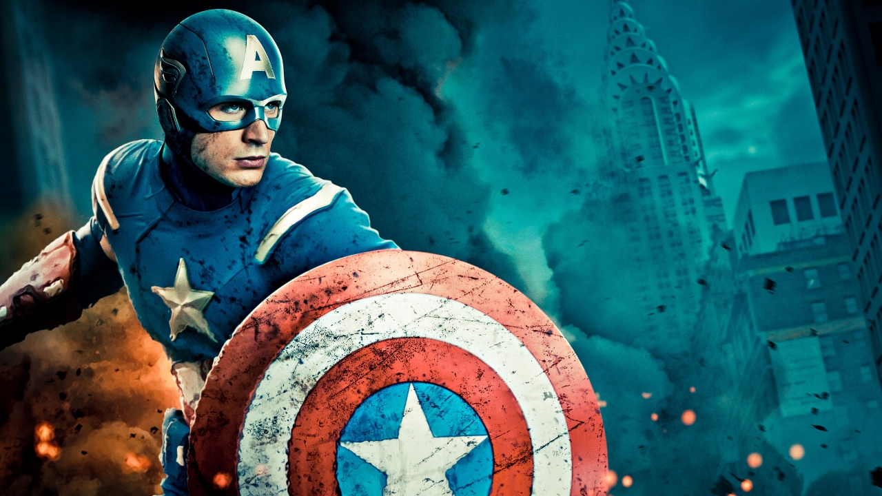 Captain America The Avengers for 1280 x 720 HDTV 720p resolution