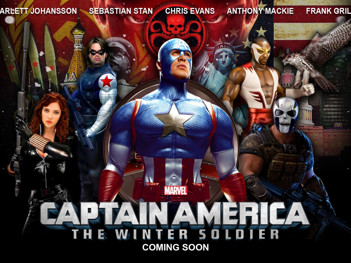Captain America The Winter Soldier 2014 for 1152 x 864 resolution