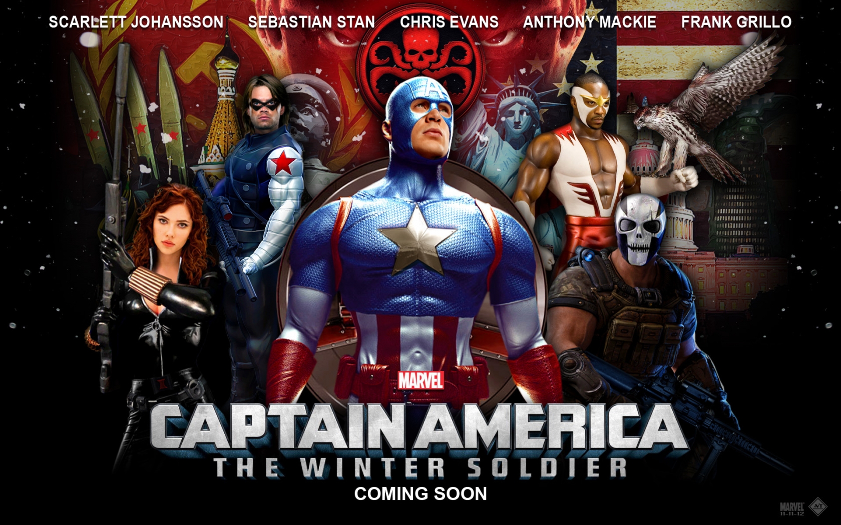 Captain America The Winter Soldier 2014 for 1680 x 1050 widescreen resolution