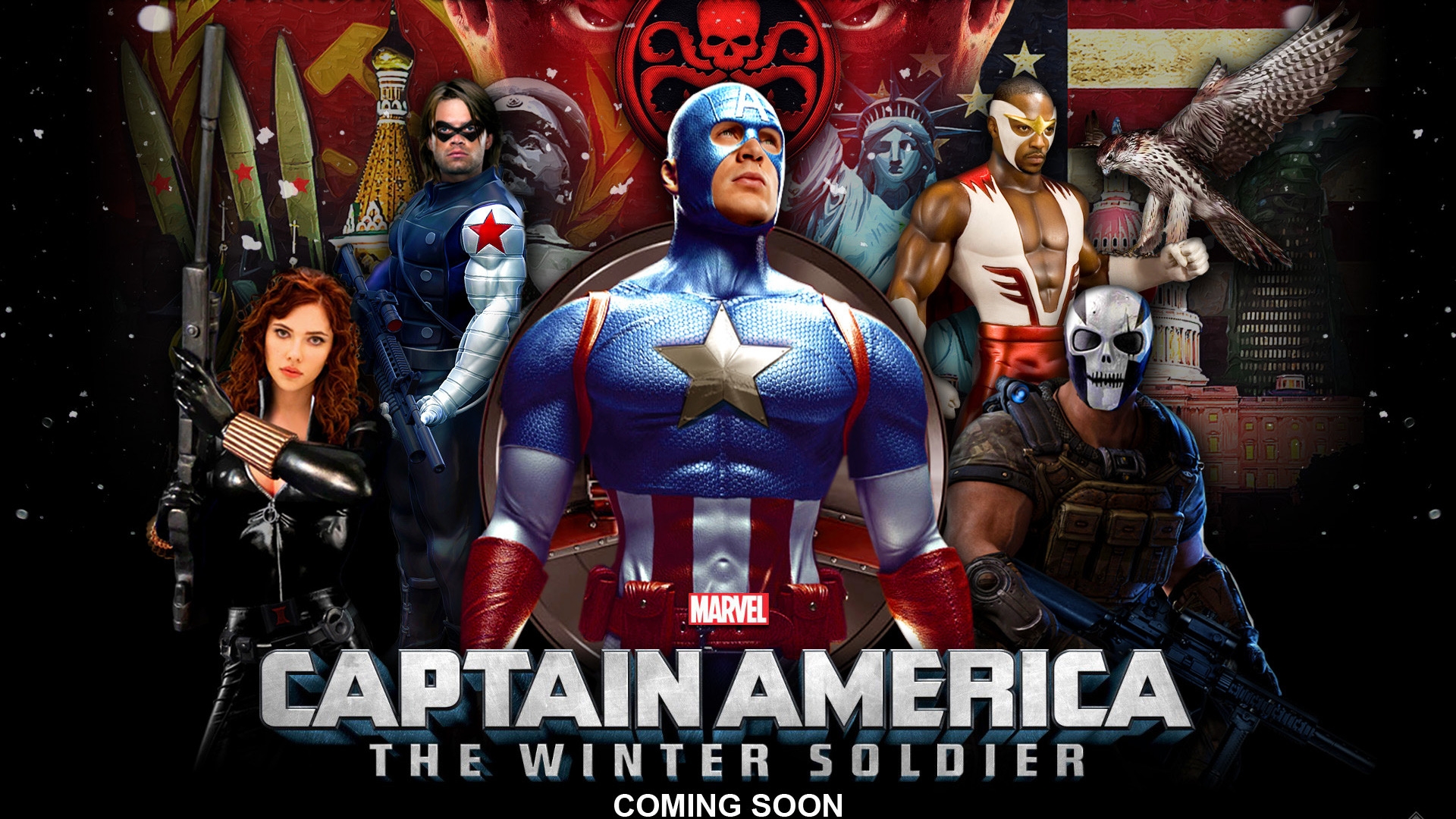 Captain America The Winter Soldier 2014 for 1920 x 1080 HDTV 1080p resolution