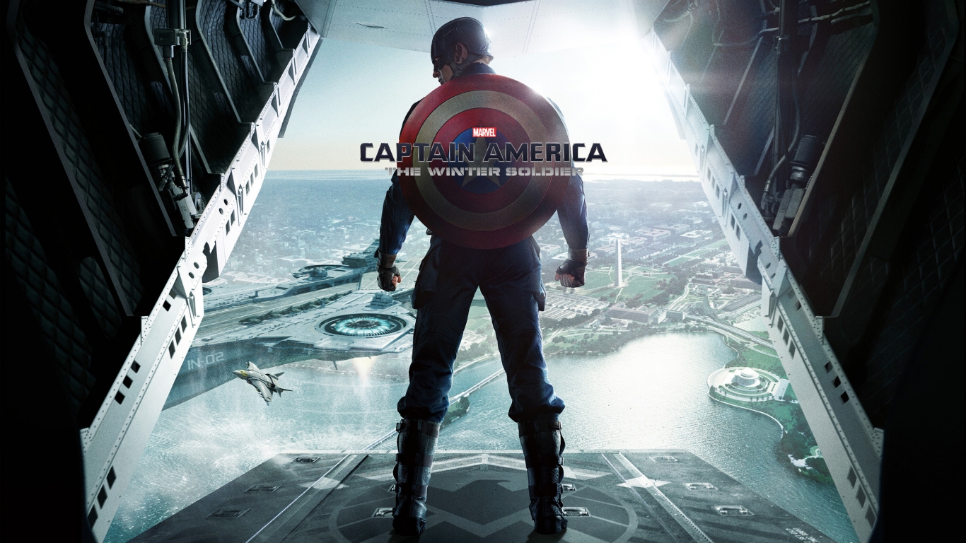 Captain America The Winter Soldier Movie for 1366 x 768 HDTV resolution