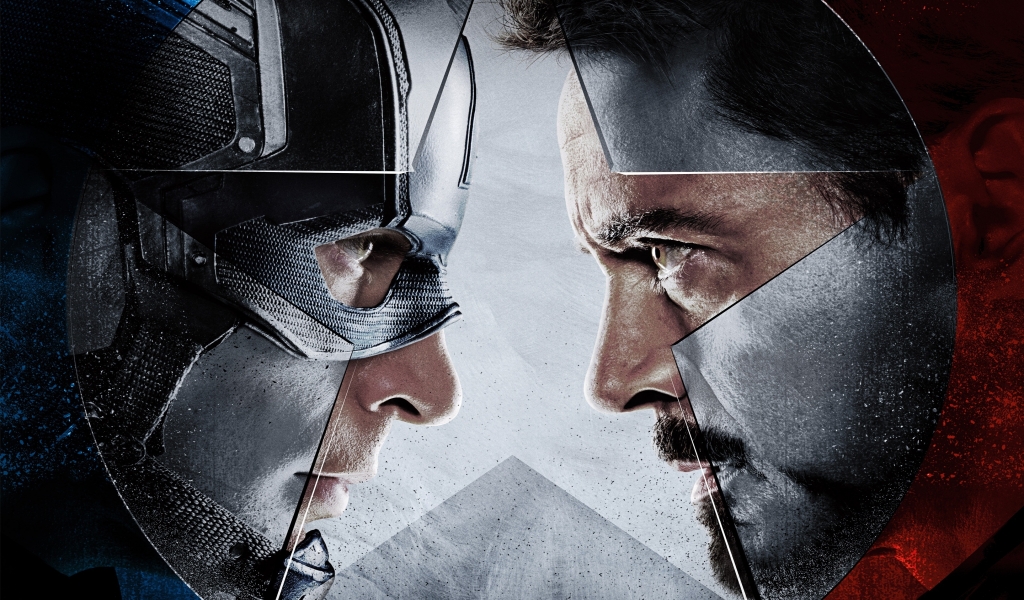 Captain America vs Iron Man  for 1024 x 600 widescreen resolution