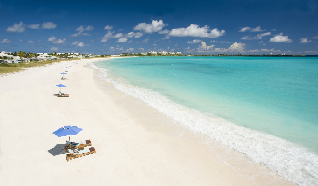 Caribbean Beach for 1024 x 600 widescreen resolution