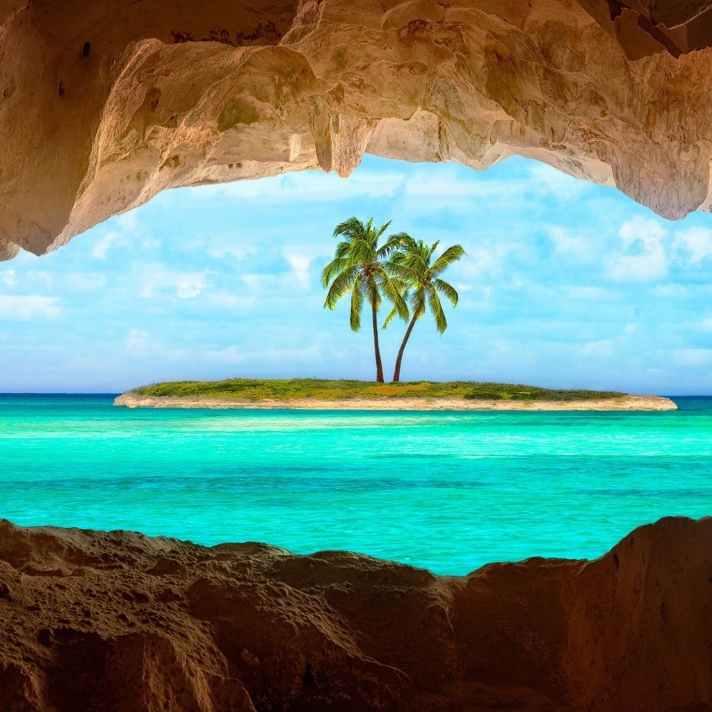Caribbean Island for 1024 x 1024 iPad resolution