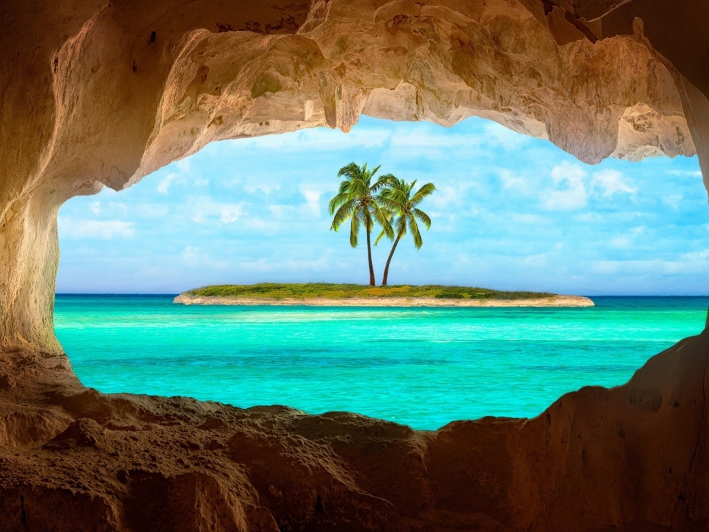 Caribbean Island for 1024 x 768 resolution