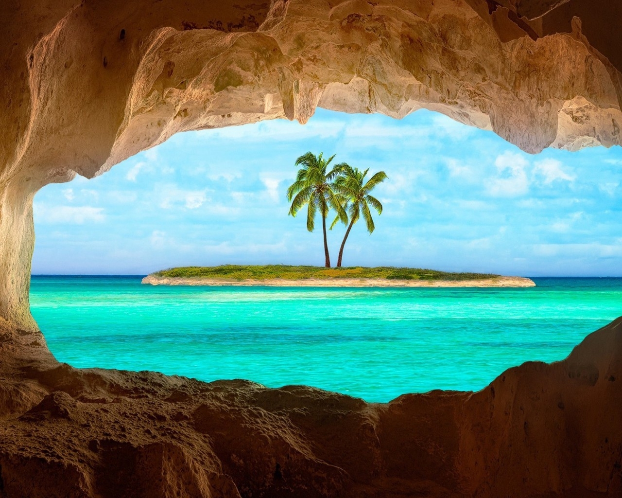 Caribbean Island for 1280 x 1024 resolution