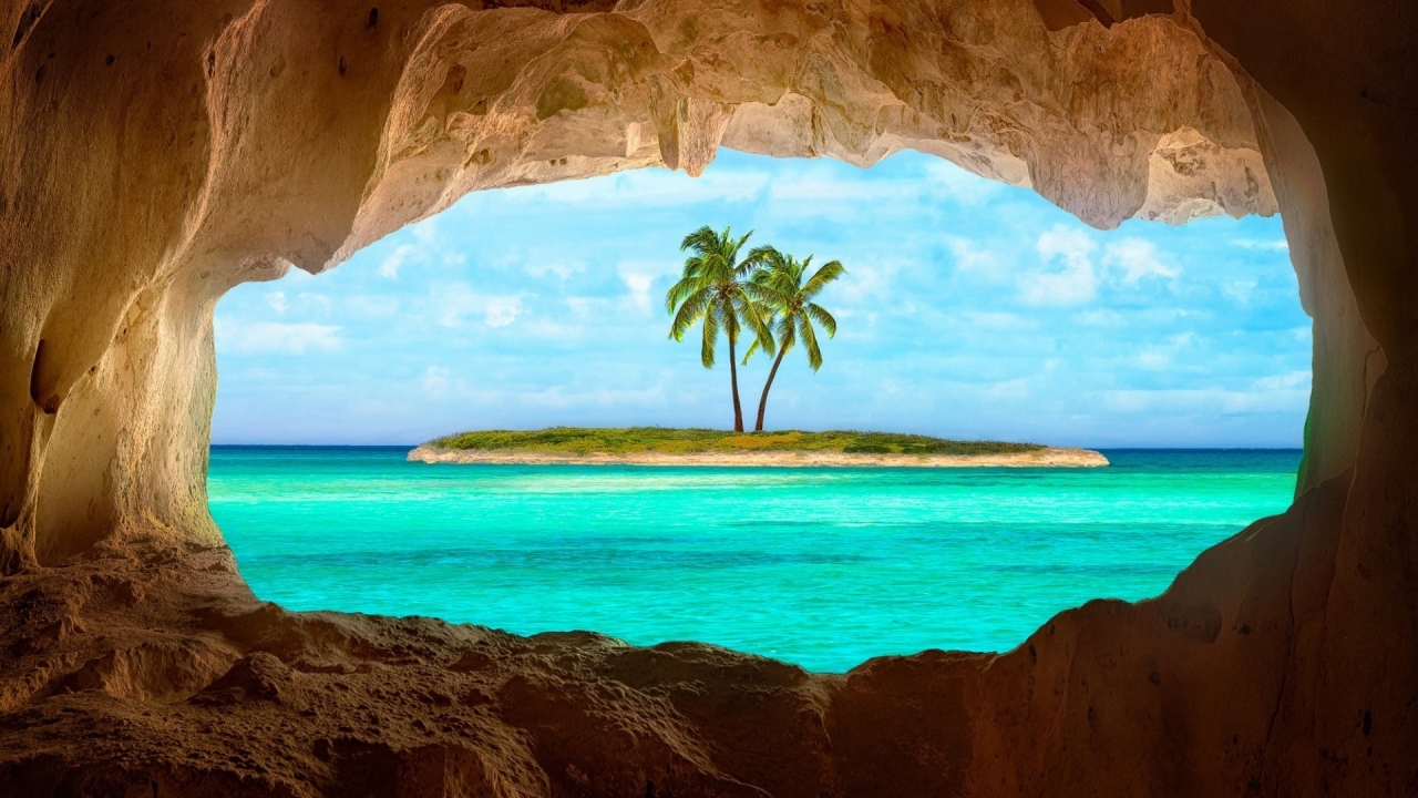 Caribbean Island for 1280 x 720 HDTV 720p resolution