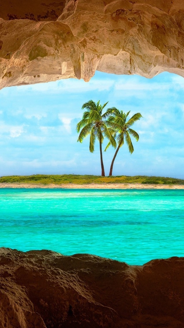 Caribbean Island for 640 x 1136 iPhone 5 resolution