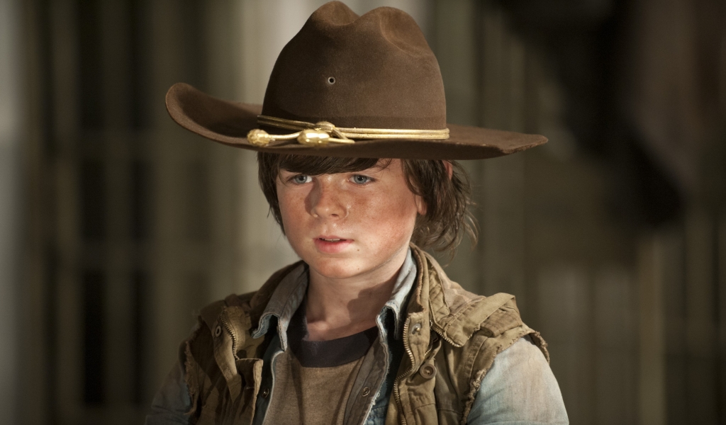 Carl Grimes The Walking Dead for 1024 x 600 widescreen resolution
