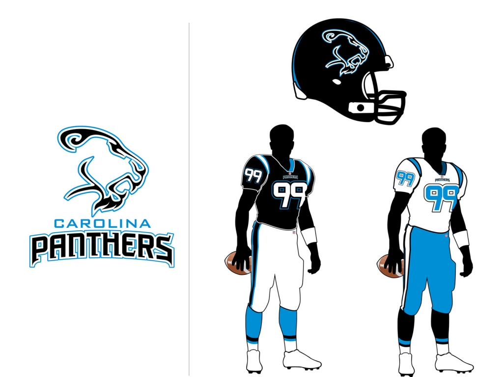 Carolina Panthers Logo for 1024 x 768 resolution