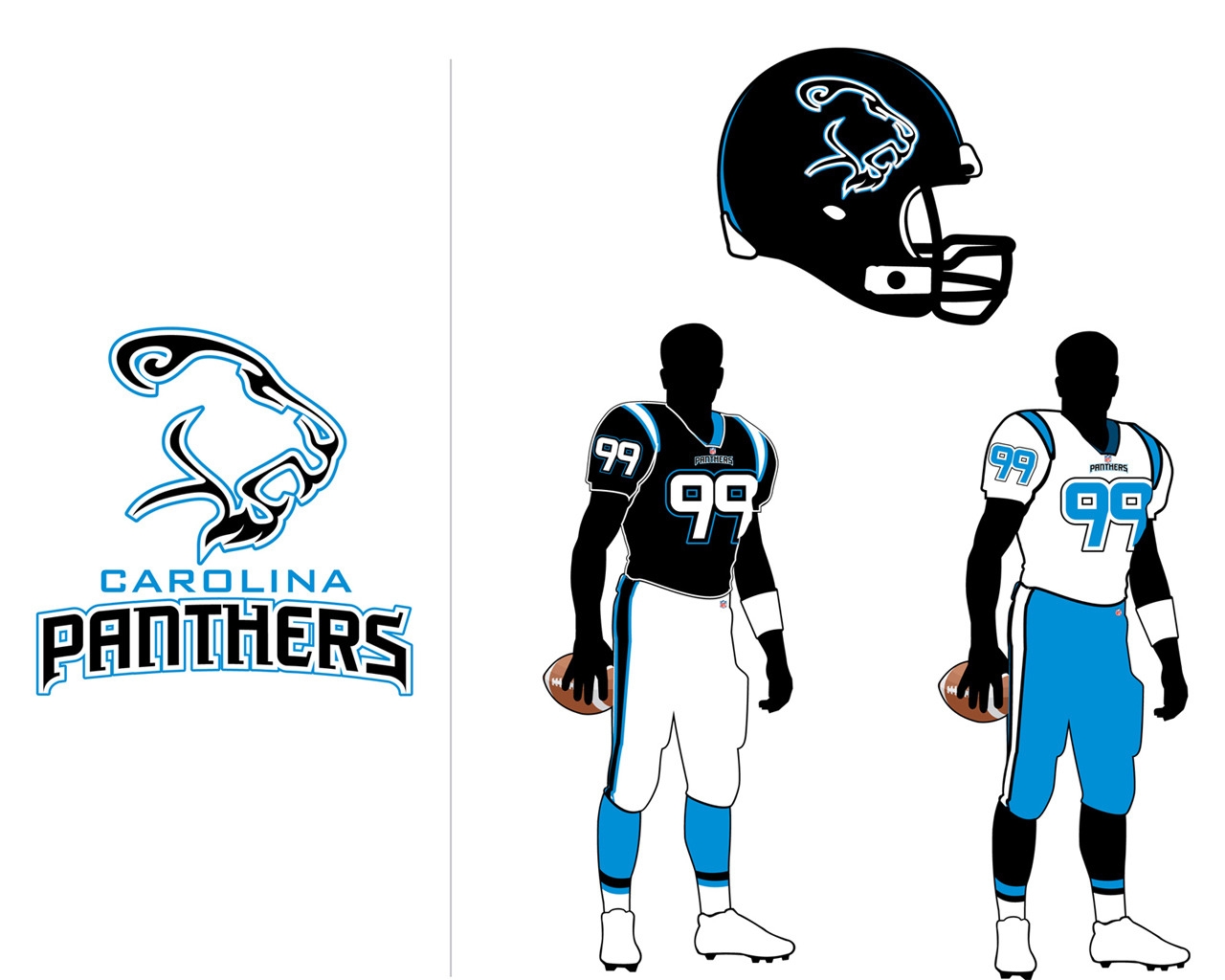 Carolina Panthers Logo for 1280 x 1024 resolution