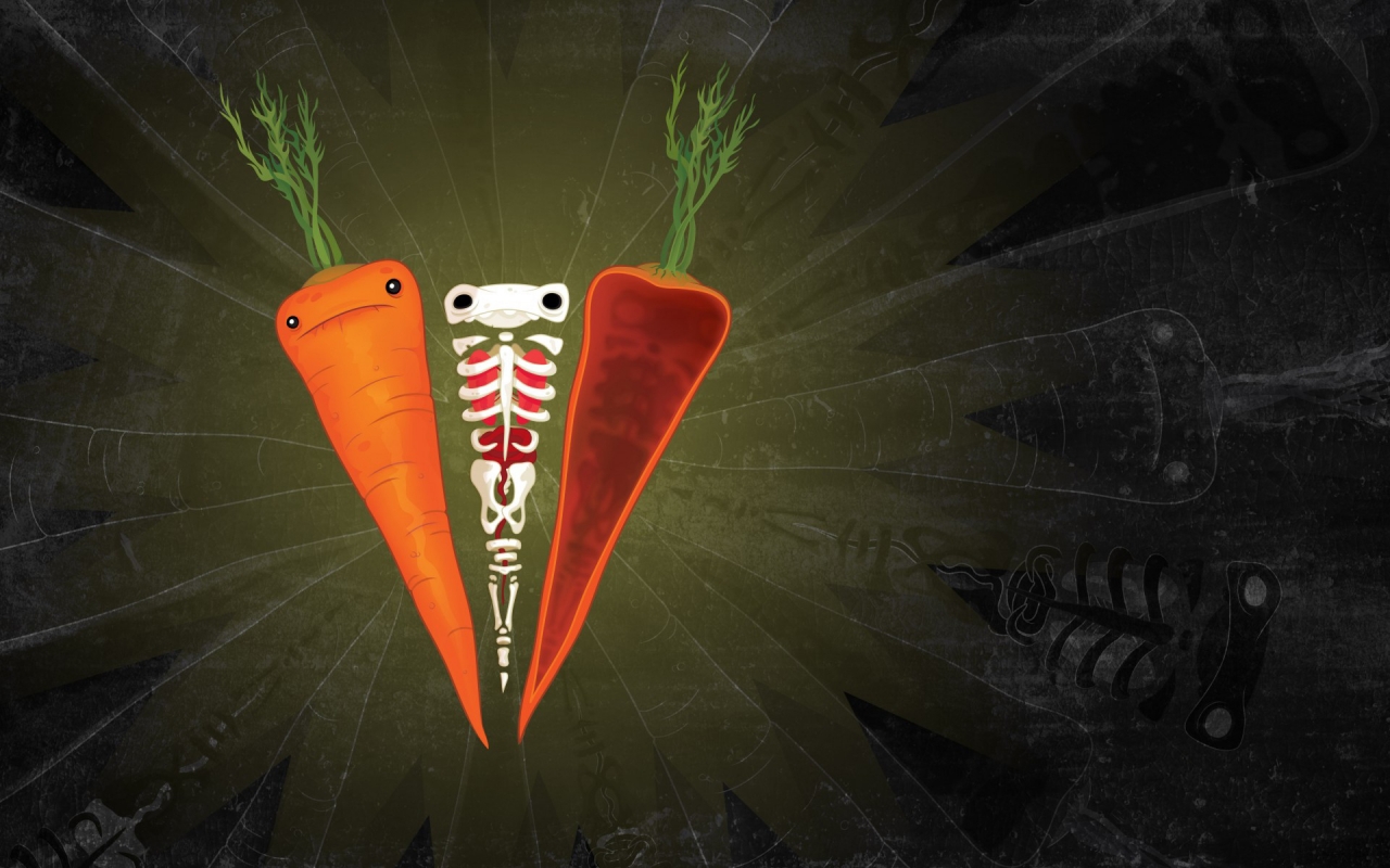 Carrots for 1280 x 800 widescreen resolution