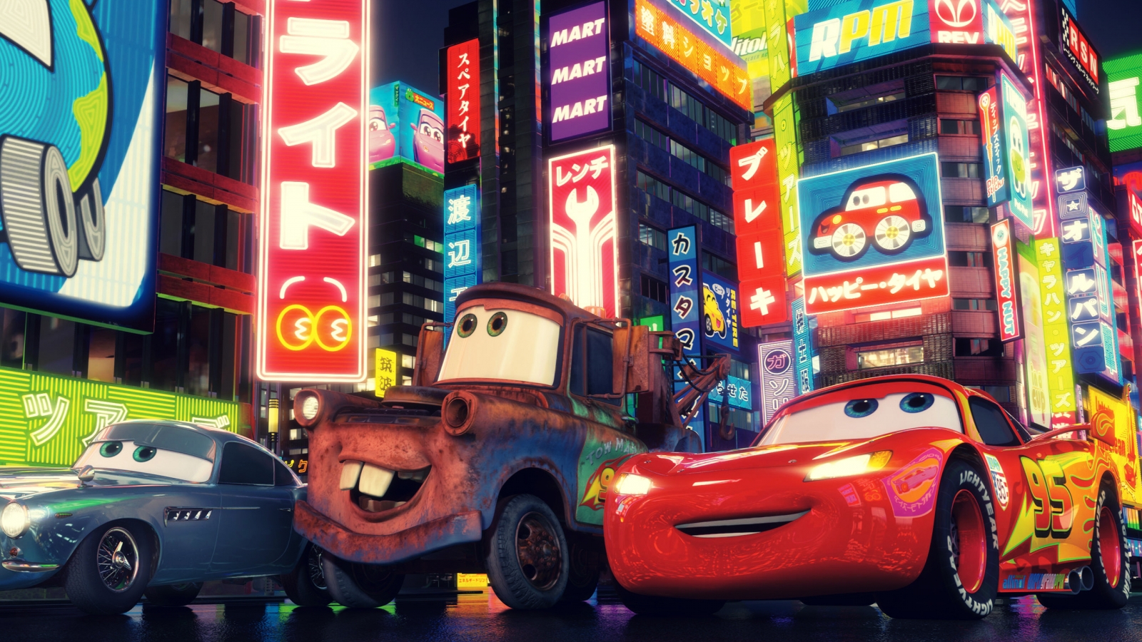 Cars 2 Movie 2011 for 1600 x 900 HDTV resolution