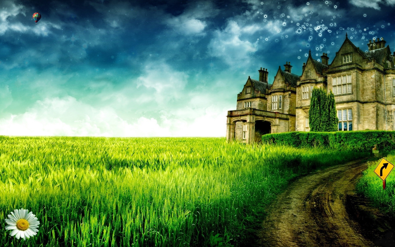 Castle Landscape for 1280 x 800 widescreen resolution