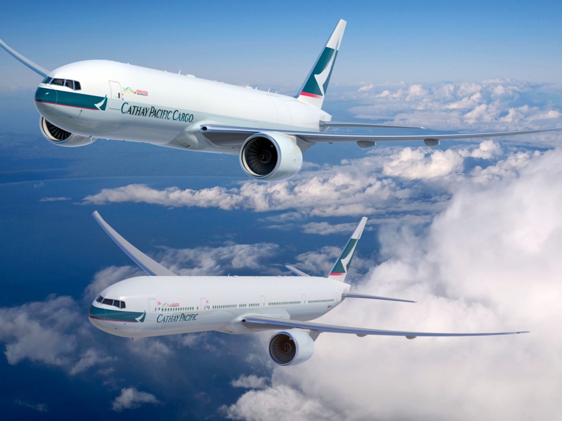 Cathay Pacific Boeing 777 for 1152 x 864 resolution