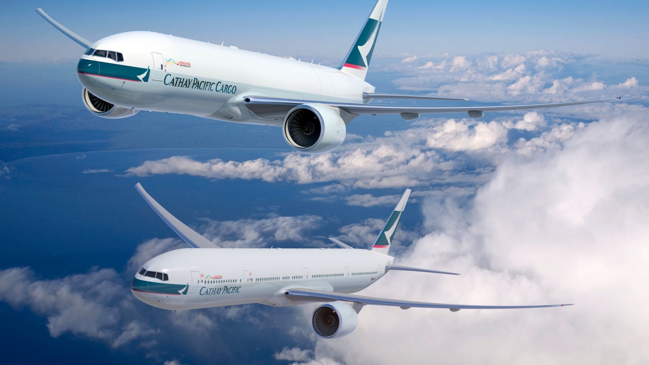 Cathay Pacific Boeing 777 for 1280 x 720 HDTV 720p resolution